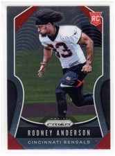 2019 Panini Prizm Rodney Anderson RC #337 Rookie Card NFL Cincinnati Bengals. rookie card picture