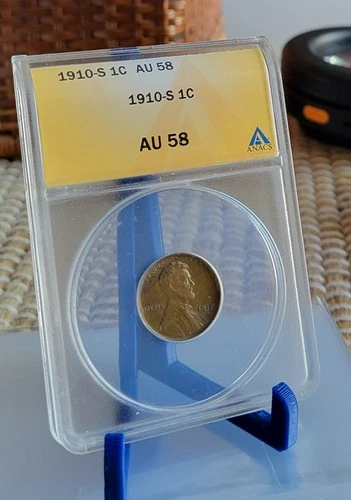 1910-S Lincoln Cent AU58  ANACS