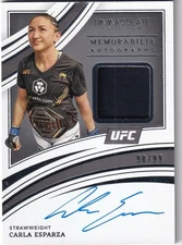 2022 Panini Immaculate Collection UFC Memorabilia/Auto #MA-CES Carla Esparza /99