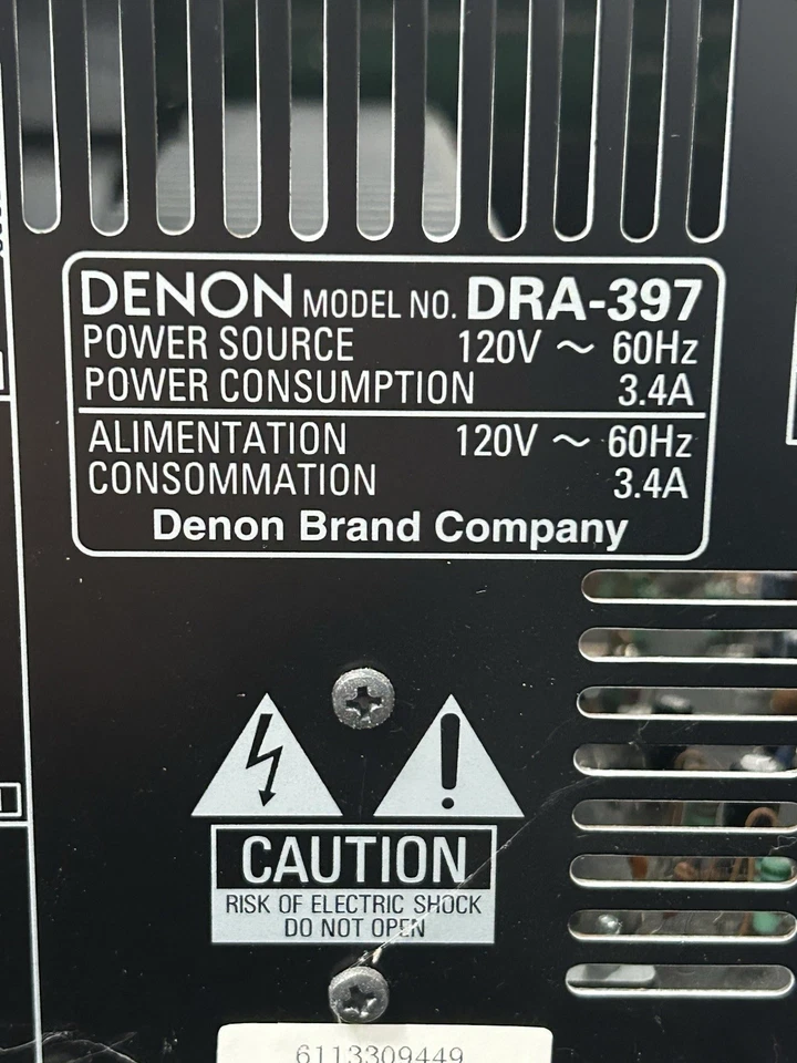 Denon DRA-397 AM/FM Multi-Zone Home Entertainment Receiver - Image 4 of 4
