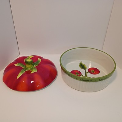 Certified International 10'' X 3.5'' Round Ceramic Baking Casserole Dish With Lid