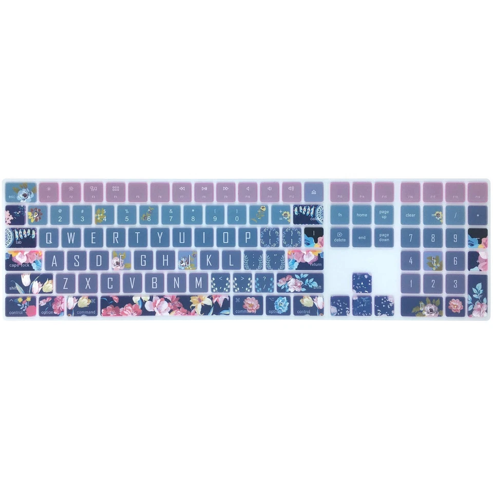 Capa de teclado de silicone para teclado mágico Apple iMac com teclado numérico MQ0... - Imagem 3 de 4