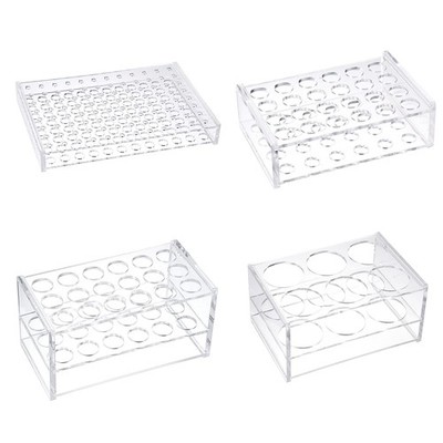 All Sizes Test Tube Rack Holder Polypropylene Lab Testing Tube Stand Bracket