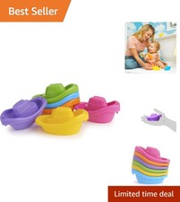 Little Boat Train Bath Toy Set - 6 Fun Educational Boats for Toddlers