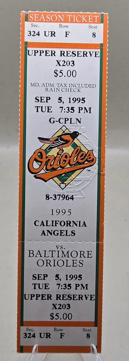 Baseball Cal Ripken, Jr. Vintage Sports Ticket Stubs for sale | eBay