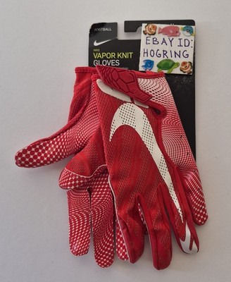Nike $70 Unisex Medium Red Vapor Knit 3.0 Gloves Football Receiver CJ9259-663