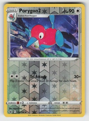 Reverse Holo Porygon2 117/198 Uncommon Chilling Reign Near Mint