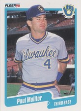 1990 Fleer - Paul Molitor #330 COMBINED SHIPPING