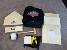 Field-In-A-Bag Set - Portable Baseball/Softball Bases, Plates, Tools & Bag!