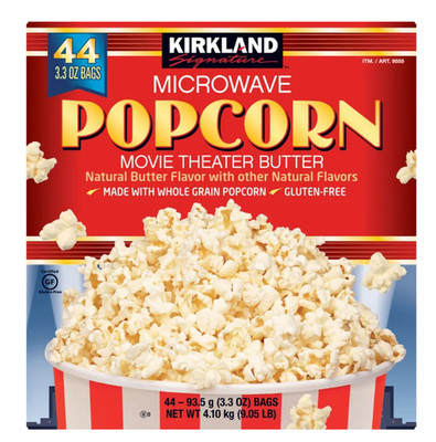 Kirkland Signature Microwave Popcorn, 3.3 oz, 44-count