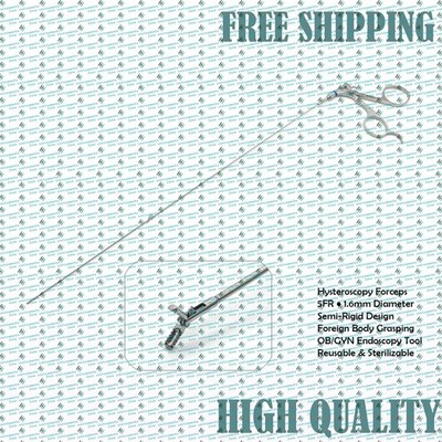 Hysteroscopy Alligator Body Grasping Forceps Semi Rigid 5FR Rotatable