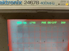 Low Hours Calibrated TEKTRONIX 2467B 400Mhz 4ch Briteye OSCILLOSCOPE + Opt 5 TV
