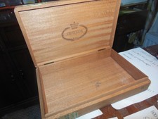 Vintage 1950's Criterion No6 Cigar Wood Storage Box Birchall & Co Blackpool