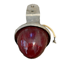 Vintage Beehive Red Glass Marker Clearance Light Hot Rod Rat Rod Untested