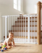 29.5"-46" Pressure Mounted Baby Gate for Stairs Doorways