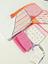 Lot Circo Hooded Towels 3, Washcloths, Burp Rags and Pink Blanket