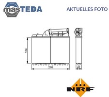 58053 WÄRMETAUSCHER INNENRAUMHEIZUNG NRF FÜR BMW 5,E34