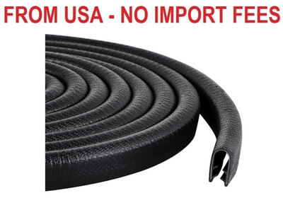 Rubber Edge Trim Guard 10ft/3m, Adhesive Free Door Edge Protector, U Shape Edge 