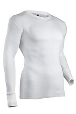 Indera Cotton Rib Knit Thermal White Long Sleeve - Men XL