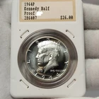 Hannes Tulving 1964 Proof Kennedy Silver Half Dollar In Vintage Holder Slab-CK2