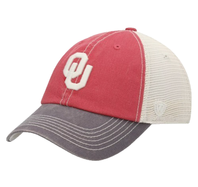 #ad #ad Oklahoma Sooners Top of the World Offroad Trucker Adjustable Hat Crimson NEW $8.99