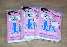 Jax Brief Underwear Sz. 8 | *NEW* 1960s (x3) Plymouth Denier NYLON Panty USA