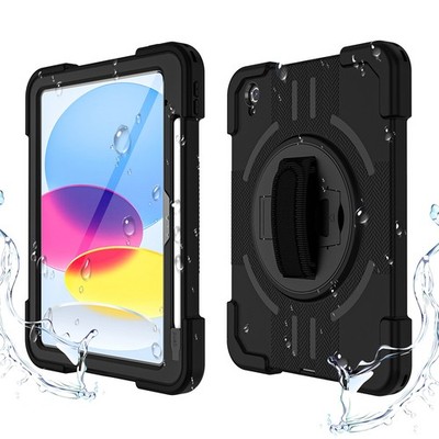 Waterproof Case For iPad A16 2025 Shockproof Heavy Duty Cover Rotating Stand