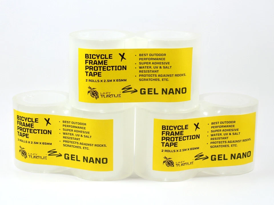 Bike / Bicycle Frame Protection Tape - 2 Rolls x 2.5m x 65mm | Helicopter Tape - image 2 of 3
