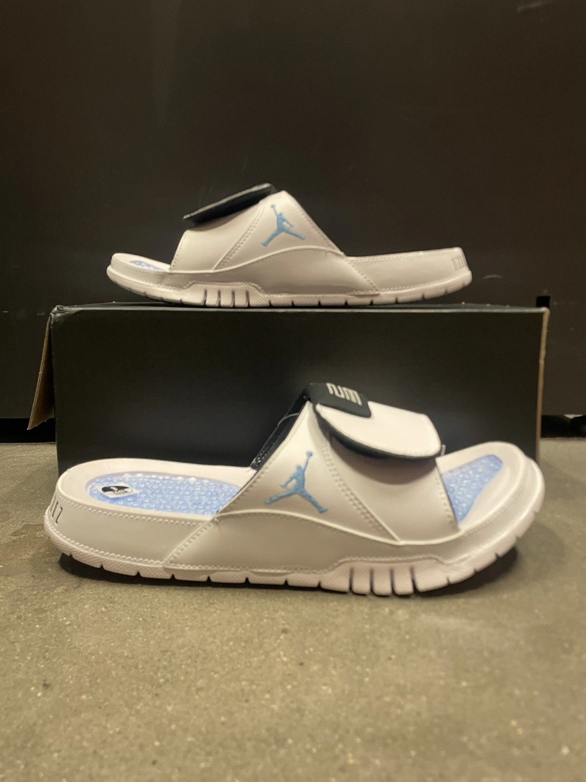 TAGLIA 13 Sandalo Nike Uomo Jordan Hydro Retro XI Slides Bianco Blu FN2452 104