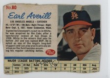 1962 Post Earl Averill Jr #80 0nr3