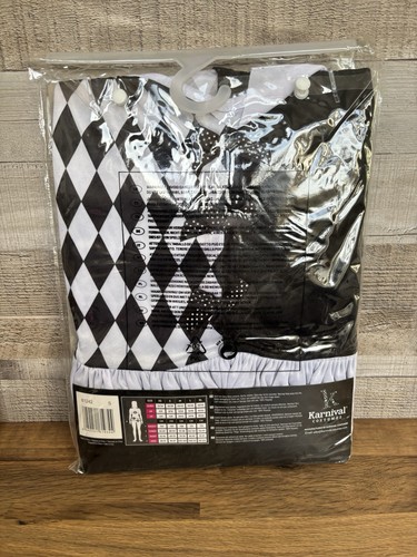 Halloween Ladies Evil Harlequin Costume Size Small New Halloween Fancy Dress - Picture 3 of 4