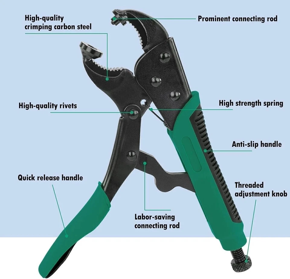 Heavy Duty Snap Fastener Tool Adjustable Snap Setter Tool Snap Installation New - Image 4 of 4
