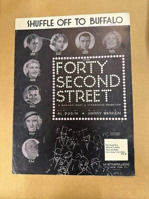 Shuffle Off To Buffalo 1932 Sheet Music 42nd Street Al Dubin Harry Warren