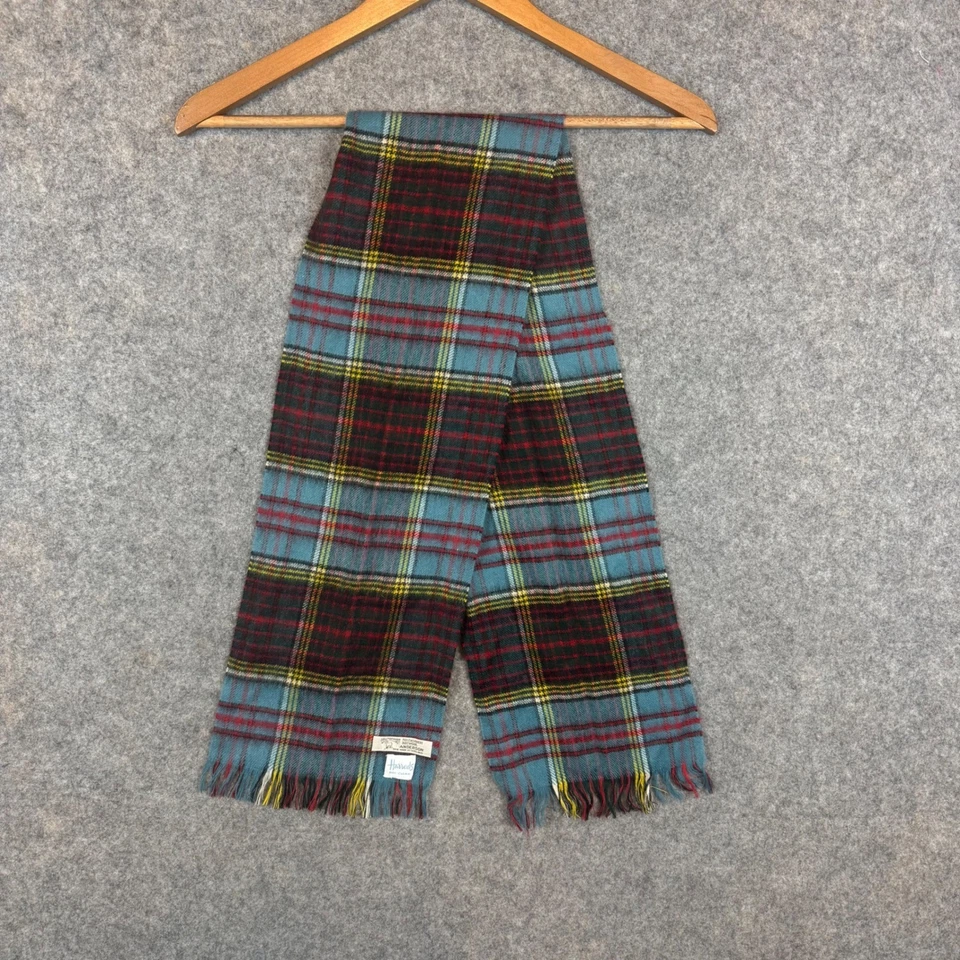 Bufanda Harrods Hilltop tartán a cuadros 70 % cachemir 30 % lana hecha en Escocia Foto 3 de 4