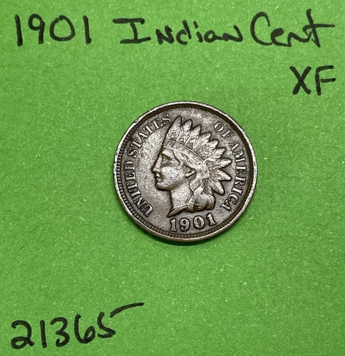 1901 Indian Head Cent / Penny 1c Xf Extra Fine
