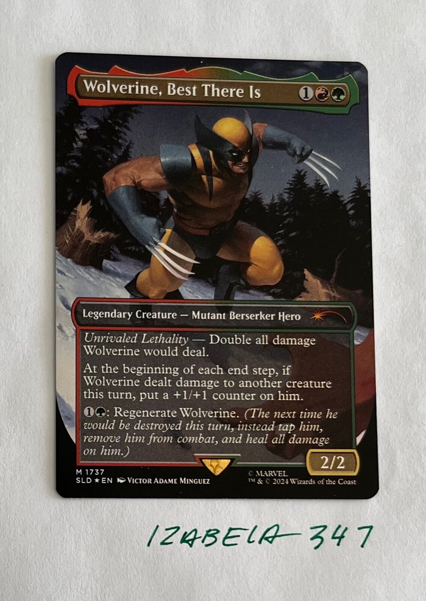 MTG Wolverine, Best There Is RAINBOW FOIL Secret Lair x