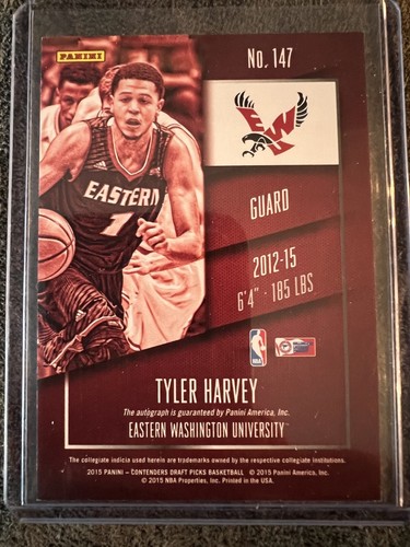 2015-16 Panini Contenders Draft Picks 147 Tyler Harvey Auto - Picture 2 of 2