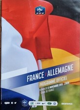 2015 FRIENDLY FRANCE v GERMANY (PARIS ATTACKS) RARE PROGRAMME FROM PARIS