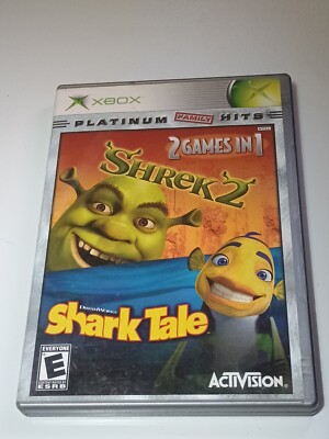 Shrek 2/Shark Tales (Microsoft Xbox, 2005) Combo Pack