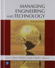 Managing Engineering And Technology 7th Editi...