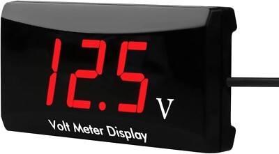 Medidor De Voltimetro Digital Para Coche DC 12 V Voltimetro Pantalla Digital Led