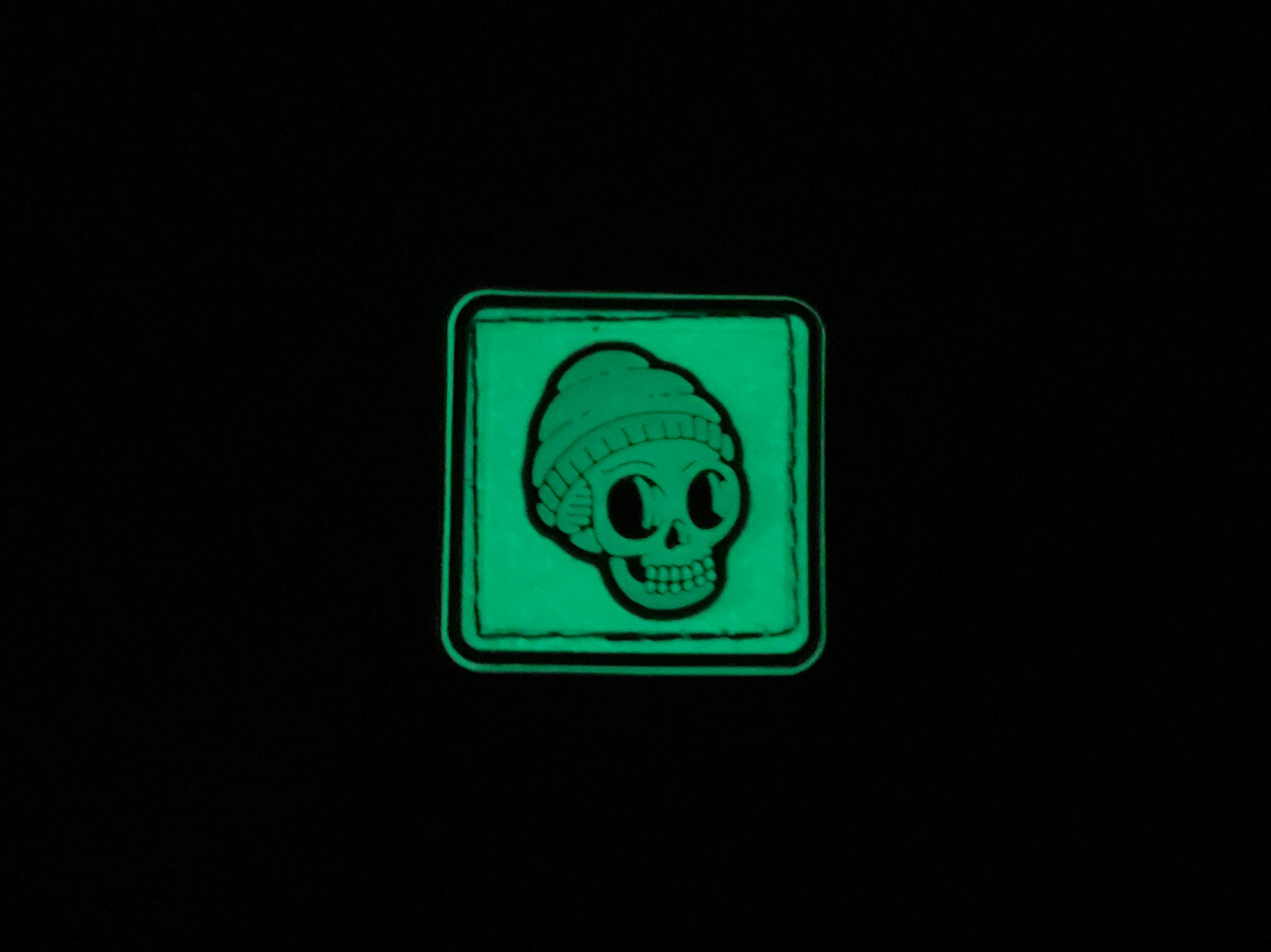 Data Crew GITD/Green OG Beanie Pouch Patch Rangers Eye RE EDC