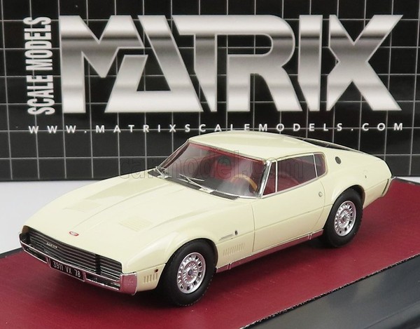 Matrix 1/43 Jensen Nova Vignale 1967 Weiss Statisches Modell Diecast-image