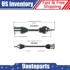 Fits 2002-2005 VW Jetta 02-2006 Golf 1.8L Automatic Pair Front CV Axle Joint