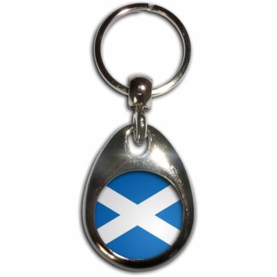 Schlüsselanhänger Schottland Flagge Träne Tropfen Metall (43 mm x 33 mm)