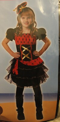 Dainty Pirate Dress and headpiece Costume S (4-6), Halloween, Cosplay