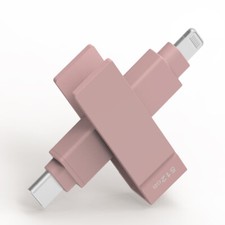 iXflash 512GB iPhone iPad Flash Drive Memory Stick Storage Lightning USB-C Pink