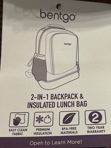 Bentgo Kids' 2-in-1 17" Backpack & Insulated Lunch Bag - Unicorn - Bild 7 von 9