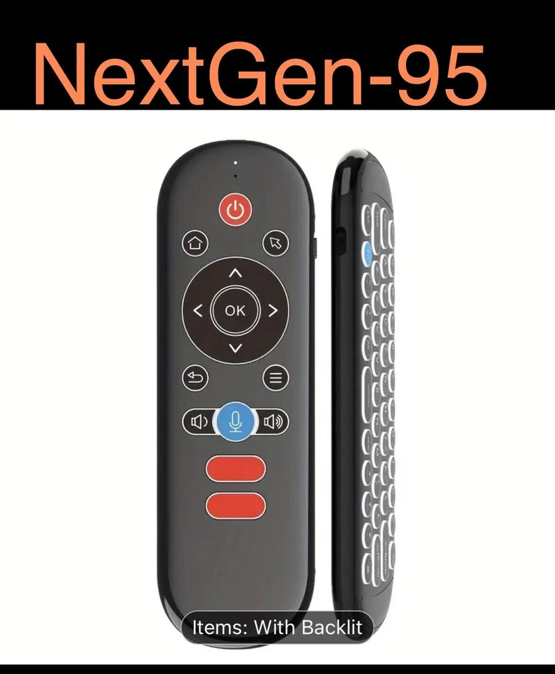 Wireless 2.4G Air Mouse Remote Control with Mini Keyboard for smart tv,projector - Image 2 of 4