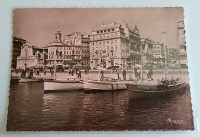 CPSM 13 / MARSEILLE / QUAI DES BELGES / SCHÖNE FARBE CEPIA / EDITION MIREILLE